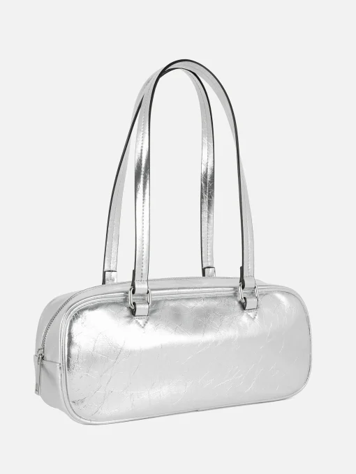 Crinkle Texture Shoulder Bag