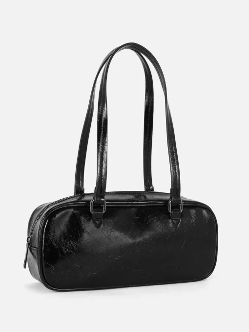 Crinkle Texture Shoulder Bag