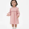 Crinkled Ruffle Dress