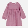 Crinkled Ruffle Dress