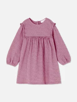 Crinkled Ruffle Dress