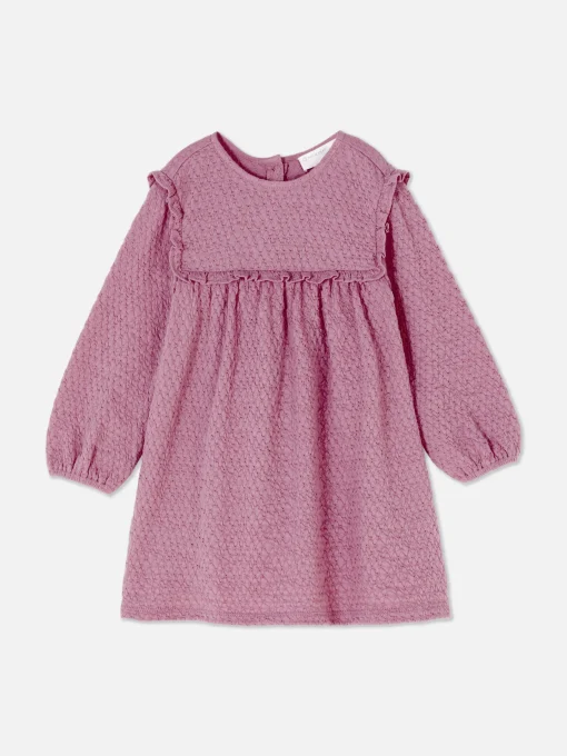 Crinkled Ruffle Dress