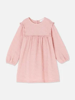Crinkled Ruffle Dress