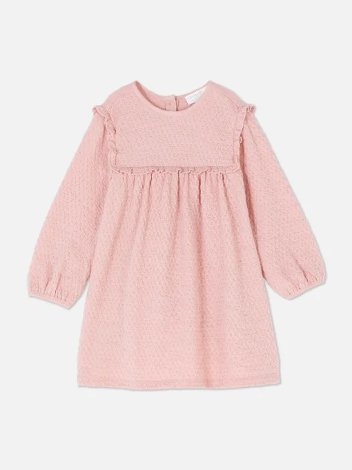 Crinkled Ruffle Dress