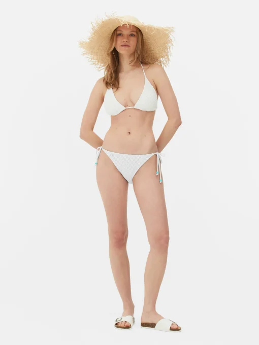 Crochet Side Tie Bikini Briefs
