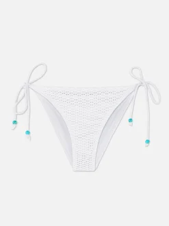 Crochet Side Tie Bikini Briefs
