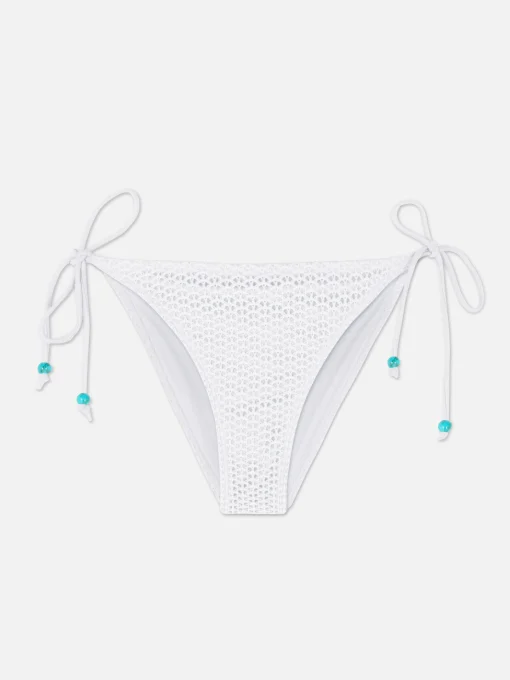 Crochet Side Tie Bikini Briefs
