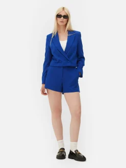 Cropped Double-Breasted Blazer