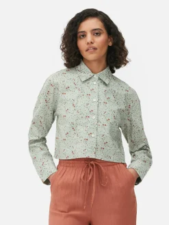 Cropped Oxford Shirt