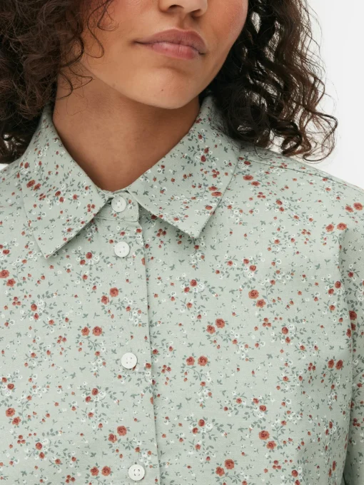 Cropped Oxford Shirt