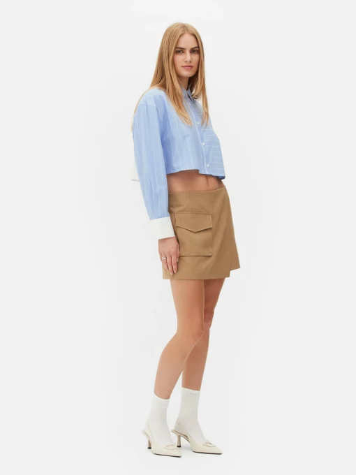 Cropped Striped Shirt