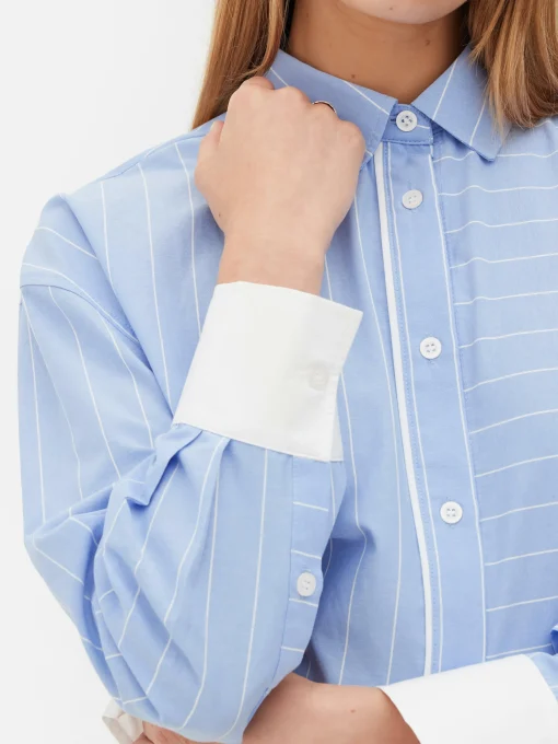 Cropped Striped Shirt