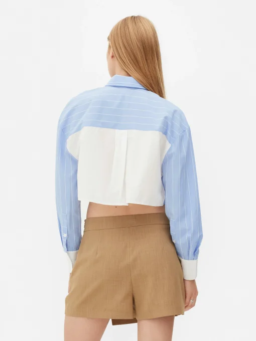Cropped Striped Shirt