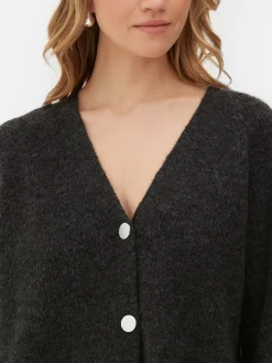 Cropped V-Neck Cardigan