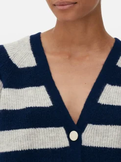 Cropped V-Neck Cardigan