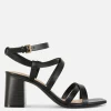 Cross Strap Block Heel Sandals