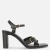 Cross Strap Heeled Sandals