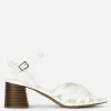 Cross Strap Heeled Sandals