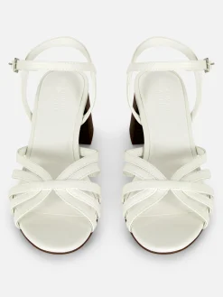 Cross Strap Heeled Sandals
