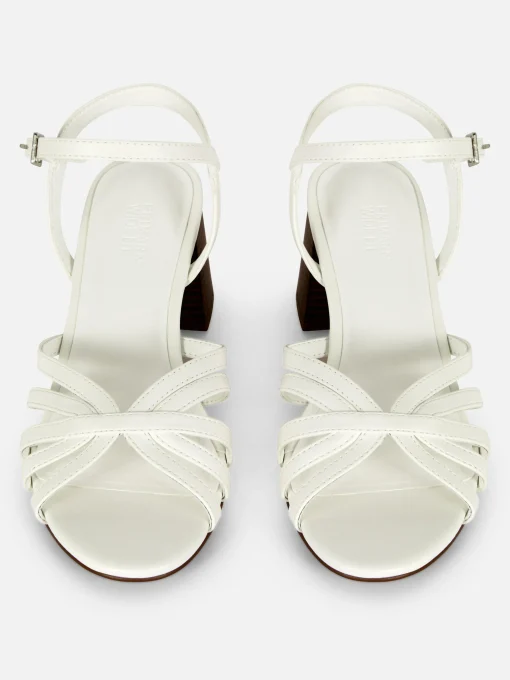 Cross Strap Heeled Sandals