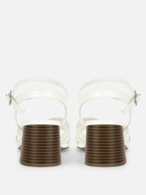 Cross Strap Heeled Sandals