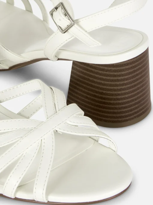 Cross Strap Heeled Sandals