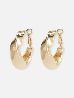 Curved Hoop Earrings