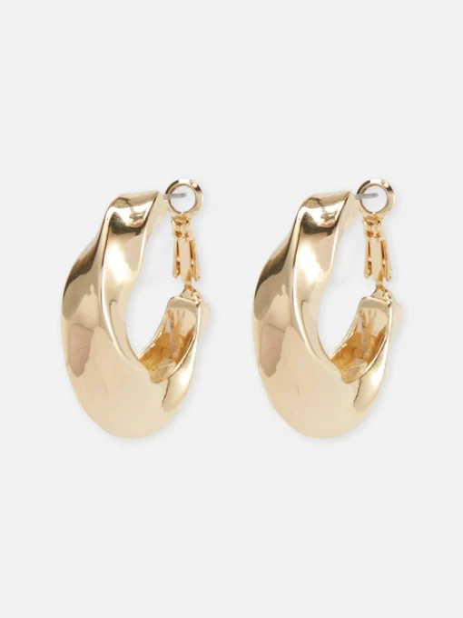 Curved Hoop Earrings