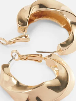 Curved Hoop Earrings