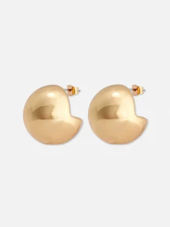 Cutout Orb Stud Earrings