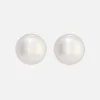 Cutout Orb Stud Earrings