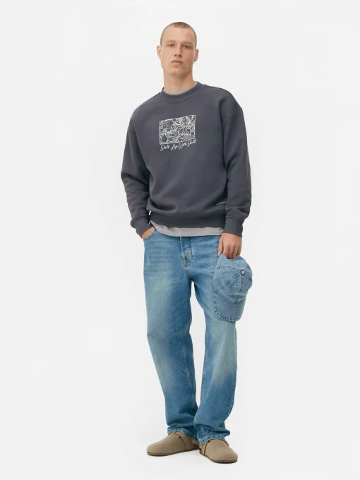 Cézanne Still Life With Skull Print Sweatshirt