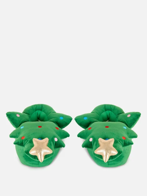 3D Christmas Tree Slippers