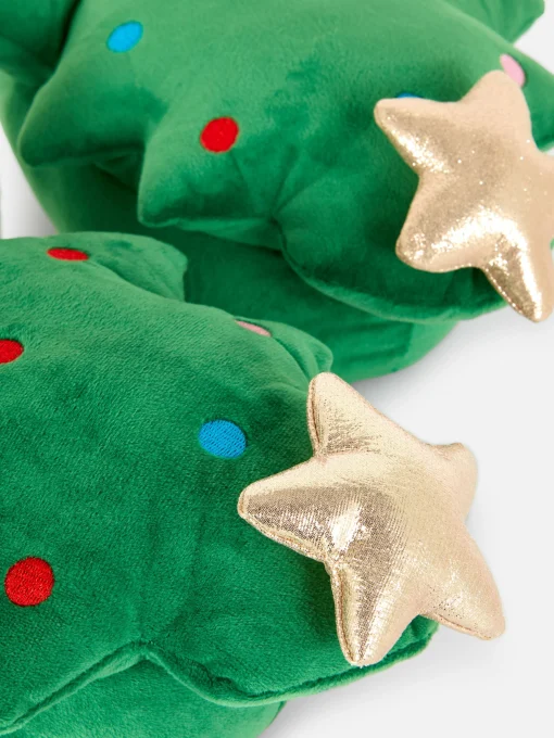 3D Christmas Tree Slippers