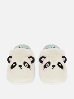 3D Panda Mule Slippers
