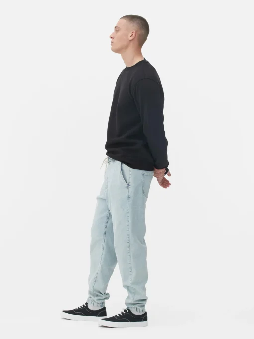 Denim Cuffed Joggers