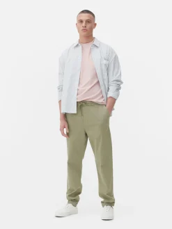 Denim Cuffed Joggers