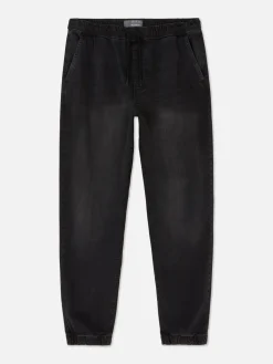 Denim Cuffed Joggers