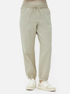 Denim Drawstring Joggers