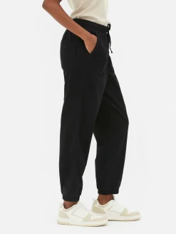 Denim Drawstring Joggers