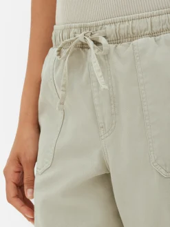 Denim Drawstring Joggers