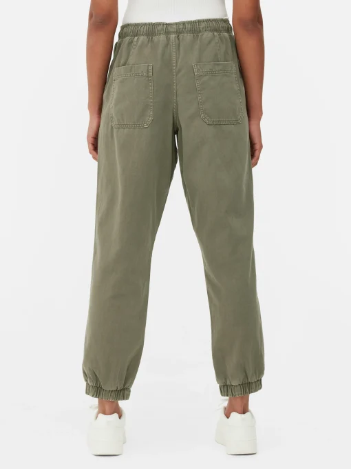 Denim Drawstring Joggers