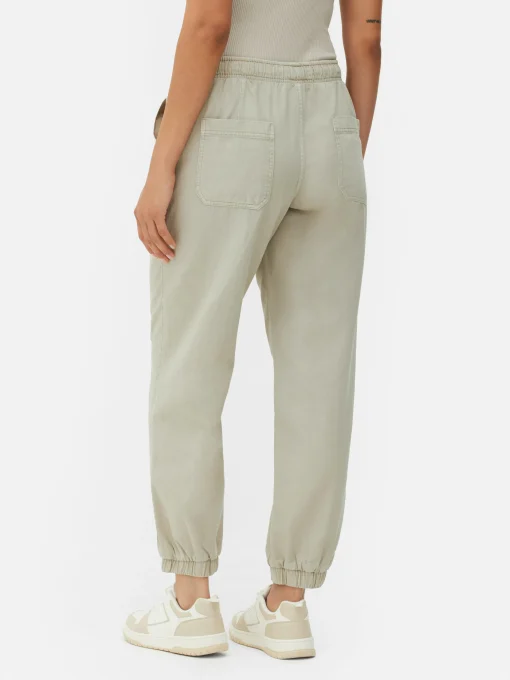 Denim Drawstring Joggers