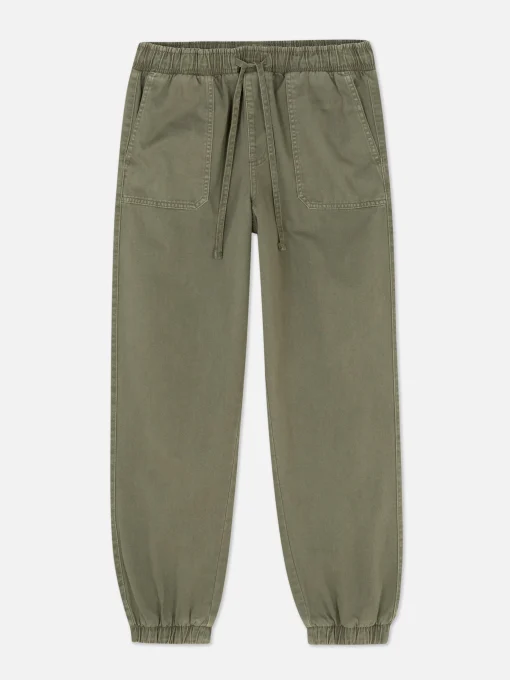 Denim Drawstring Joggers