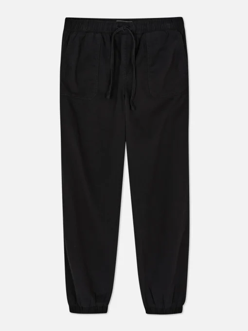 Denim Drawstring Joggers