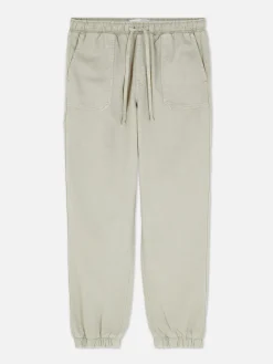 Denim Drawstring Joggers
