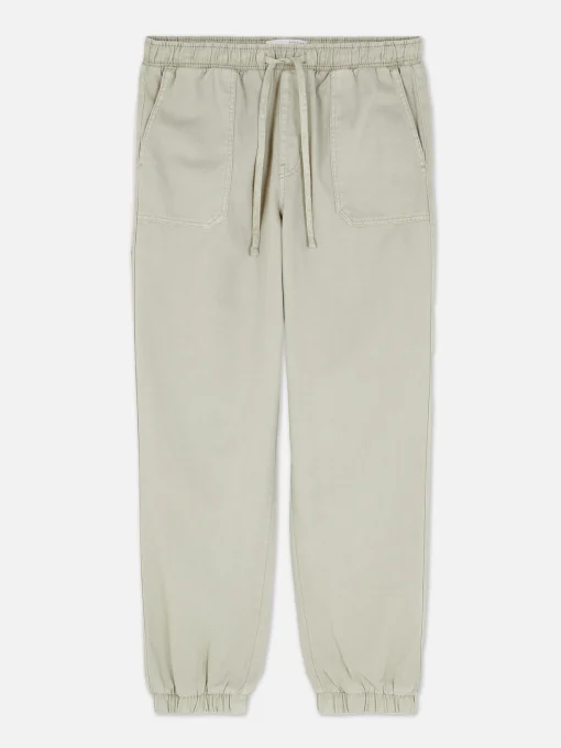 Denim Drawstring Joggers