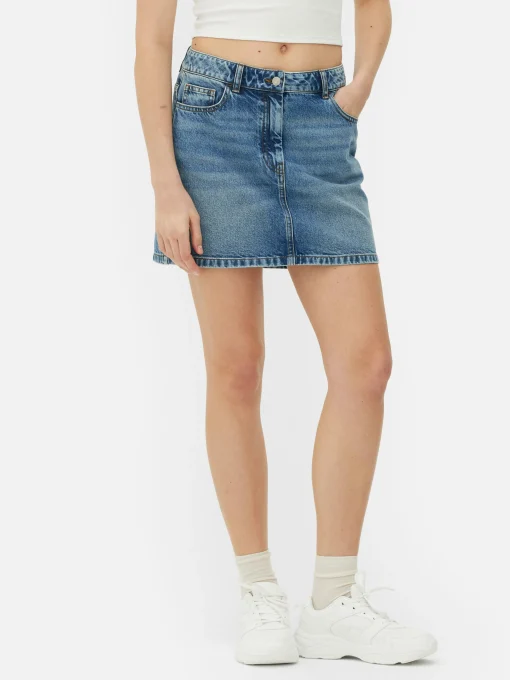 Denim Mini Skirt