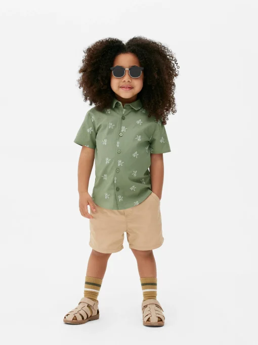 Dinosaur Button-Up Shirt