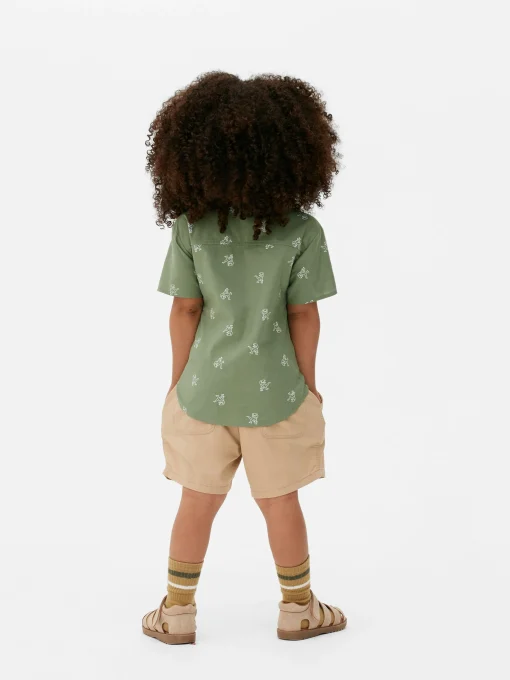 Dinosaur Button-Up Shirt